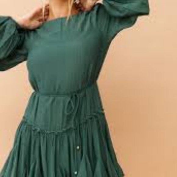 NWT, Once In A Blue Moon Dress Green, Size 6 (M) - Picture 8 of 11